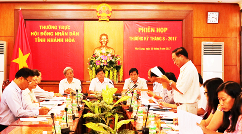 Thường trực HĐND tỉnh họp phiên thường kỳ tháng 8