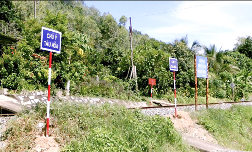 Gắn 30 biển cảnh báo tàu lửa tại đường ngang dân sinh