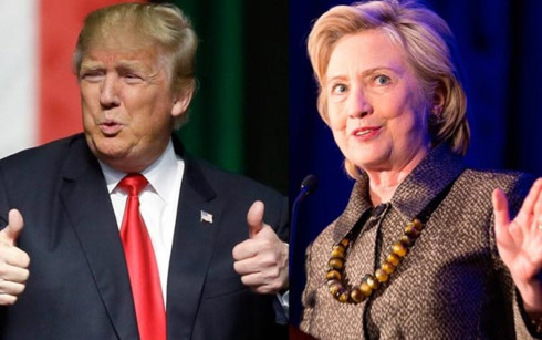  Bà Hillary Clinton và ông Donald Trump tron cuộc bầu cử Tổng thống Mỹ năm 2016. (Ảnh: Spiegel.de)