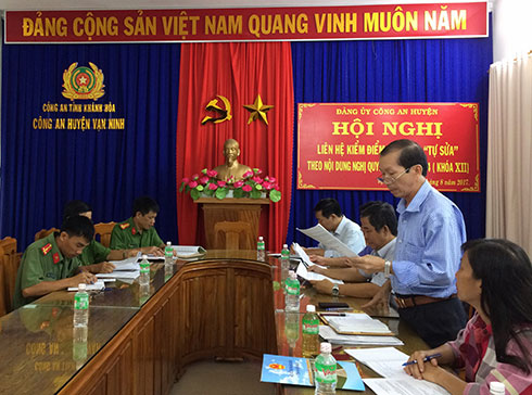 Giám sát tại Nhà tạm giữ Công an huyện Vạn Ninh