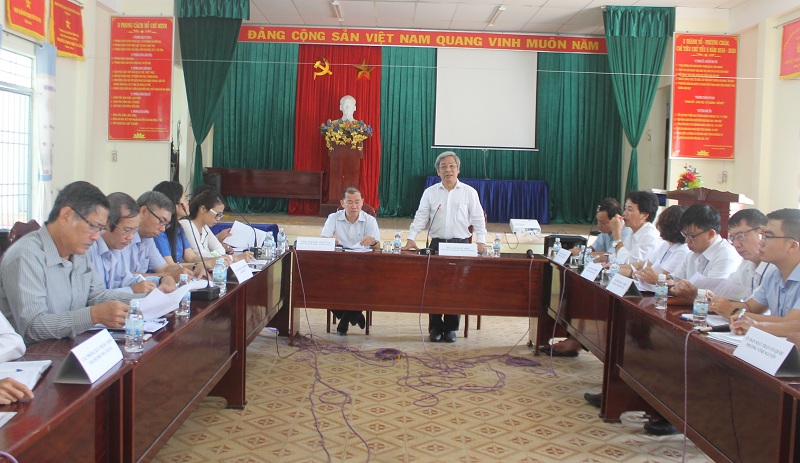 Lãnh đạo tỉnh làm việc với các địa phương