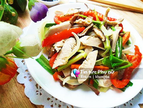 Mề chay xào thập cẩm cho ngày Rằm