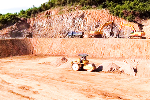 Nghiệm thu hồ chứa nước khắc phục sự cố rò rỉ nước thải tại bãi rác Hòn Rọ