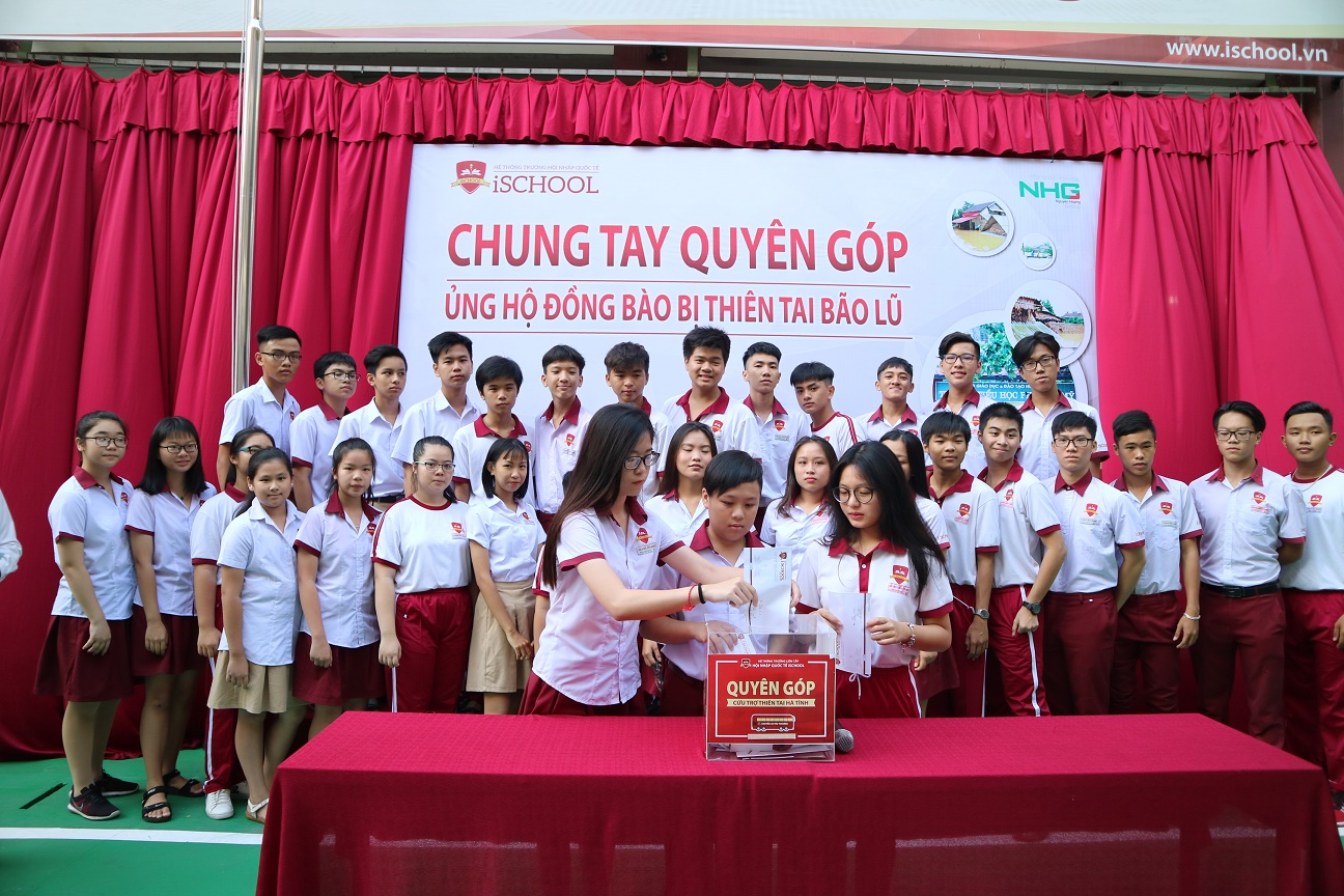 Trường iSchool Nha Trang quyên góp gần 70 triệu đồng ủng hộ đồng bào bị bão lũ