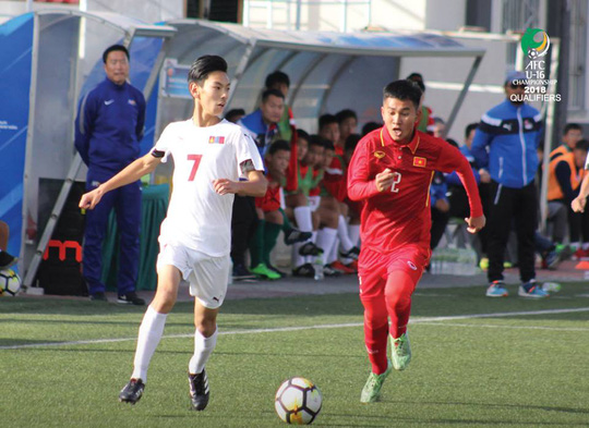 U16 Việt Nam giành vé dự VCK U16 châu Á 2018.