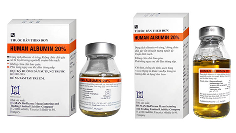 Tạm ngừng mua, bán và sử dụng đối với các lô sinh phẩm y tế Human Albumin 20%