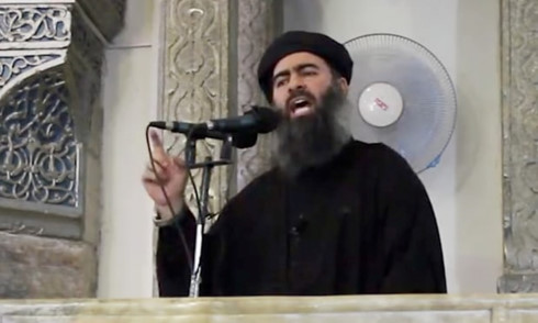 Thủ lĩnh IS Abu Bakr al-Baghdadi. Ảnh: AP.