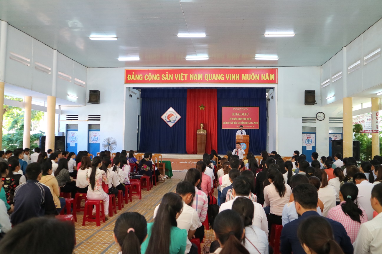 265 thí sinh dự tuyển viên chức ngành Giáo dục