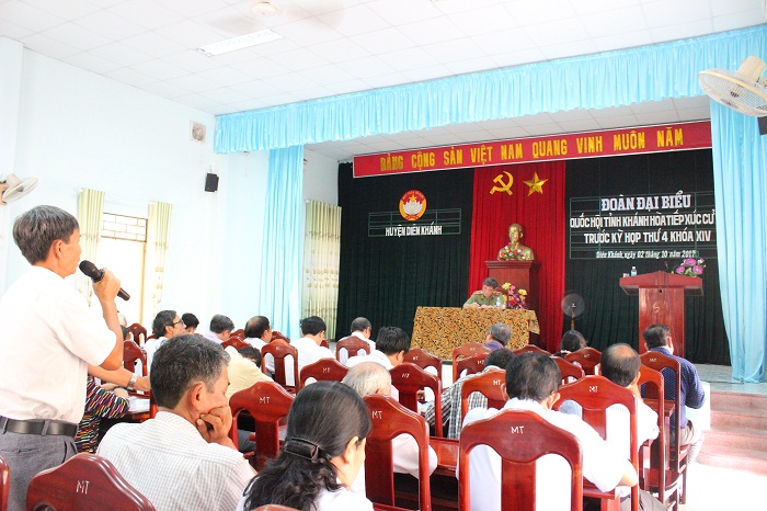 Đại biểu Quốc hội tỉnh Khánh Hòa tiếp xúc cử tri các địa phương