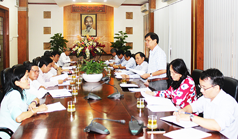 Tỉnh ủy: Giao ban với Mặt trận và các hội, đoàn thể