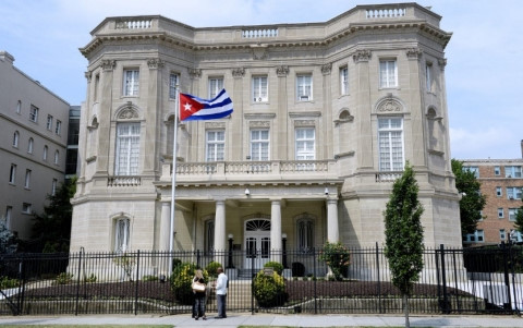 Đại sứ quán Cuba tại Mỹ. Ảnh: Reuters