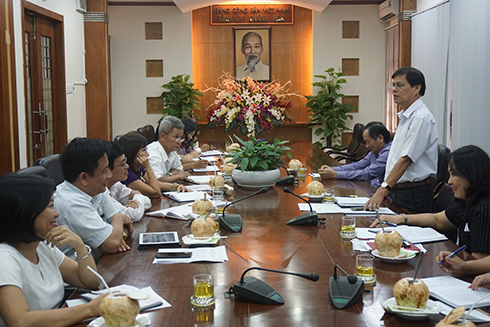 Giao ban các cơ quan tham mưu của Tỉnh ủy quý III/2017