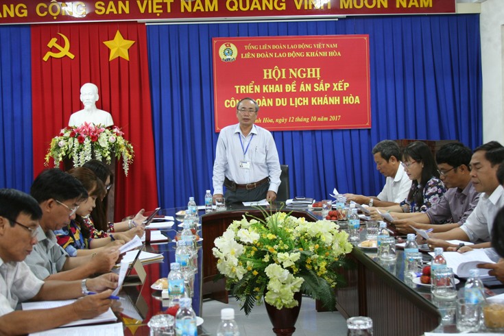 Triển khai đề án sắp xếp Công đoàn Du lịch tỉnh Khánh Hòa