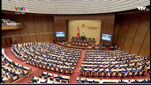 Quốc hội thảo luận về các dự án luật