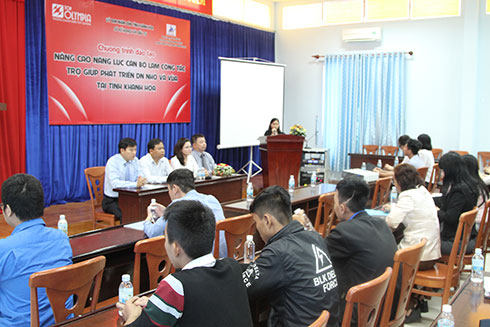 Nâng cao năng lực cán bộ làm công tác trợ giúp phát triển doanh nghiệp