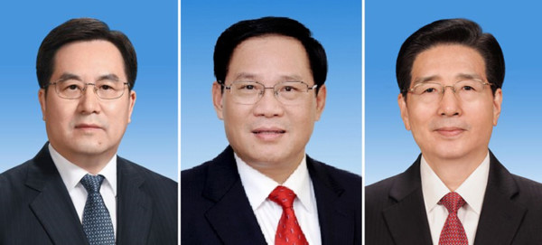 Từ trái sang phải là các ông Đinh Tiết Tường, Lý Cường, Quách Thanh Côn.