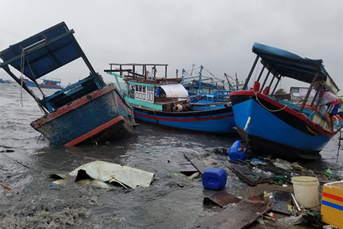 Cam Ranh: 80% tàu thuyền bị thiệt hại do bão đã được khắc phục