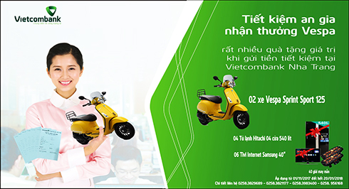 Triển khai chương trình khuyến mãi &quot;Tiết kiệm an gia - Nhận thưởng Vespa&quot;