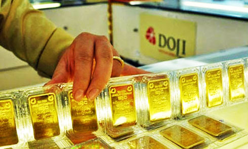 Giá vàng trong nước giảm nhẹ phiên cuối tuần