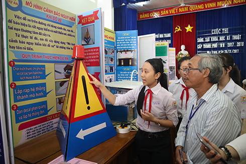28 dự án tham gia Cuộc thi Khoa học kỹ thuật dành cho học sinh THCS TP. Nha Trang