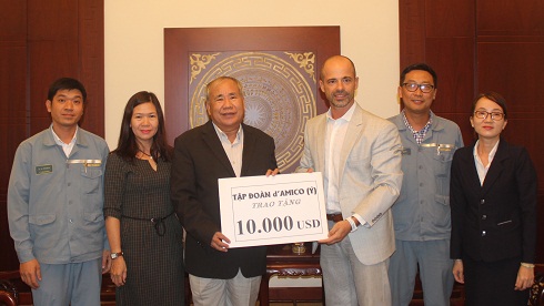 Italian D'Amico donates USD25,000 typhoon recovery aid