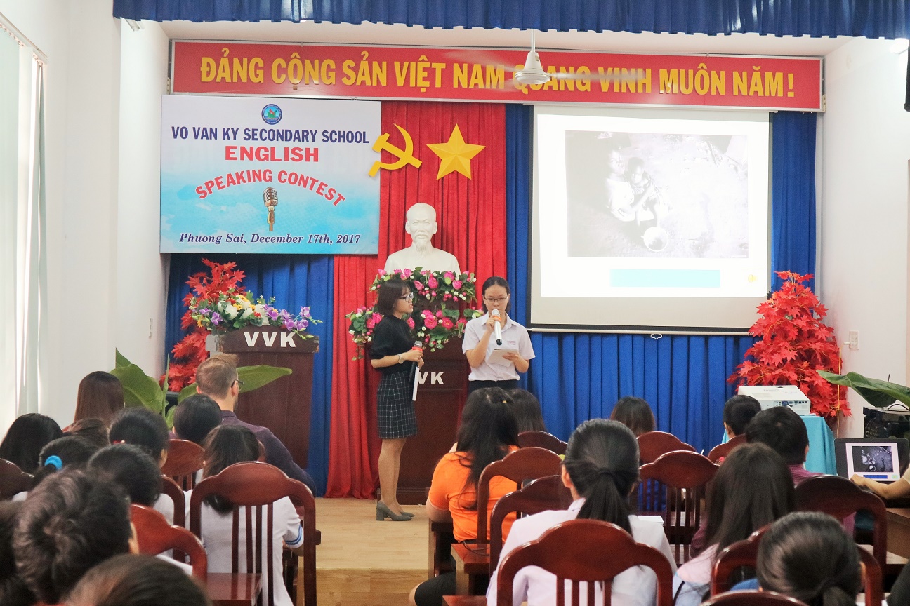 Trường THCS Võ Văn Ký: 15 học sinh thi hùng biện Tiếng Anh