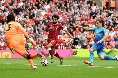 Liệu các Pháo thủ có thể cản được một Mohamed Salah đang có phong độ rất cao.