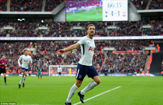 Thiết lập kỷ lục tại Premier League, Harry Kane trở thành chân sút số 1 năm 2017