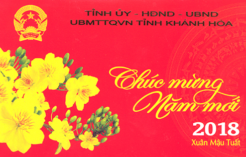 Thư chúc mừng năm mới 2018 - Xuân Mậu Tuất