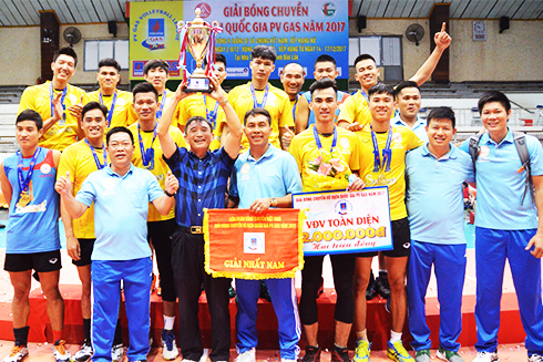Đội bóng chuyền Sanest Khánh Hòa vô địch giải quốc gia năm 2017