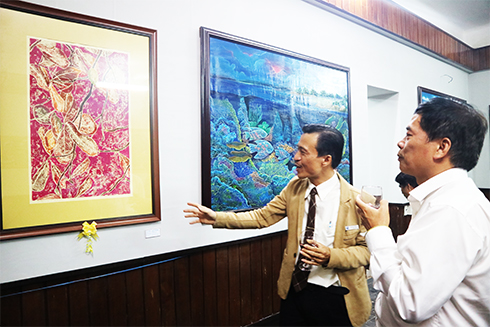 Fine arts exhibition at Khanh Hoa University