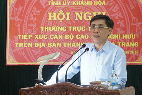 Tiếp xúc cán bộ cao cấp nghỉ hưu tại Nha Trang