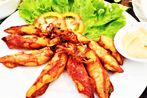 Mực sữa chiên nước mắm giòn thơm