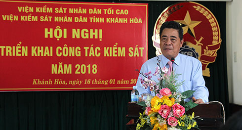 Viện Kiểm sát nhân dân tỉnh triển khai công tác kiểm sát năm 2018