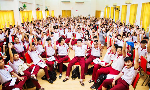Một tiết học “Khởi nghiệp” tại iSchool Nha Trang. iSchool là đơn vị trường học đầu tiên đưa chương trình “Kinh doanh” vào tiết dạy chính thức từ mầm non đến THPT.