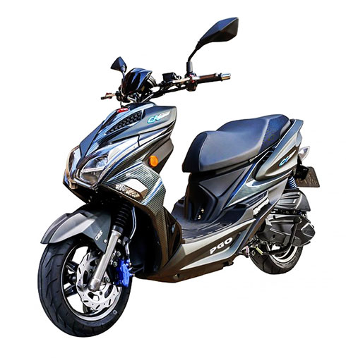 Scooter hầm hố như môtô phân khối lớn, giá hơn 1.300 USD