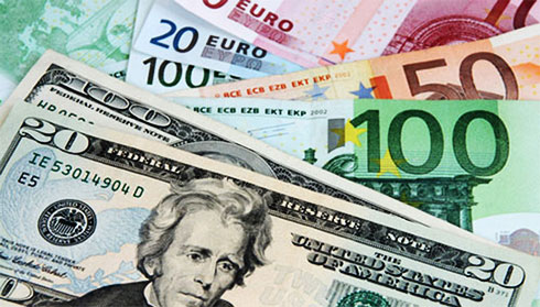 USD sụt giảm, Euro tăng vọt