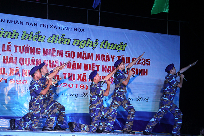 Performance of soldiers of Sea Police Squadron 302