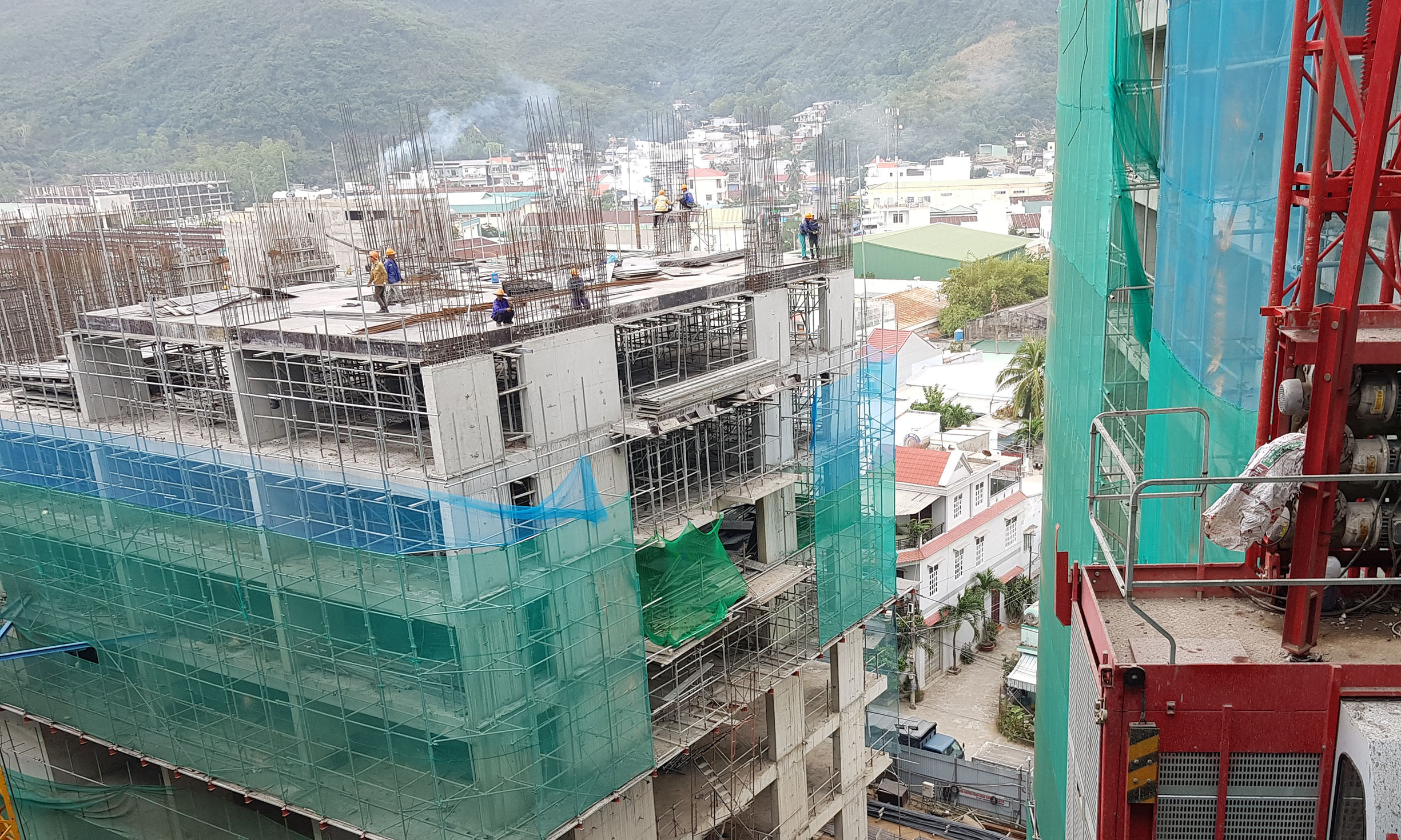 Cả 3 block đều đảm bảo tiến độ xây dựng được đề ra