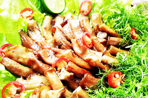 Lòng non chiên xốt tương