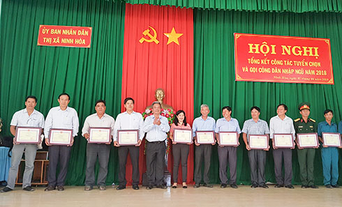 Ninh Hòa: Tổng kết công tác tuyển quân năm 2018