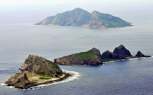 Quần đảo tranh chấp Senkaku/Điếu Ngư trên biển Hoa Đông. Ảnh: AP