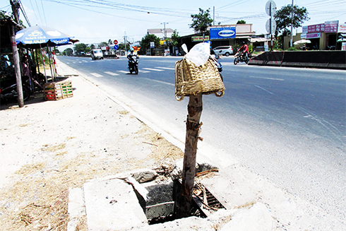 Hố ga bị sập nắp đậy