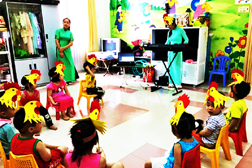 Trường Mầm non Võ Trứ: Giữ vững trường chuẩn quốc gia