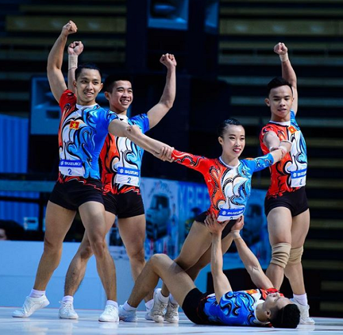 Việt Nam giành ba HC vàng ở Cup Aerobic Thế giới