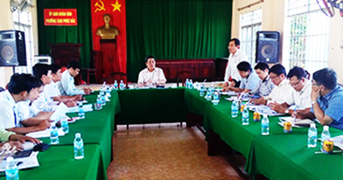 Lãnh đạo tỉnh Khánh Hòa làm việc tại các địa phương