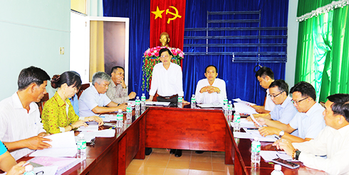 Lãnh đạo tỉnh Khánh Hòa làm việc tại các địa phương