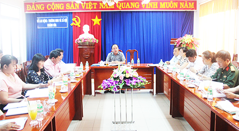 Quang cảnh tại buổi làm việc.