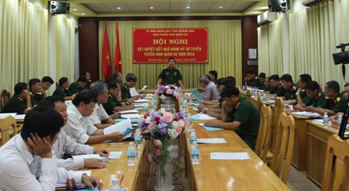 275 thí sinh đủ điều kiện đăng ký tuyển sinh quân sự năm 2018