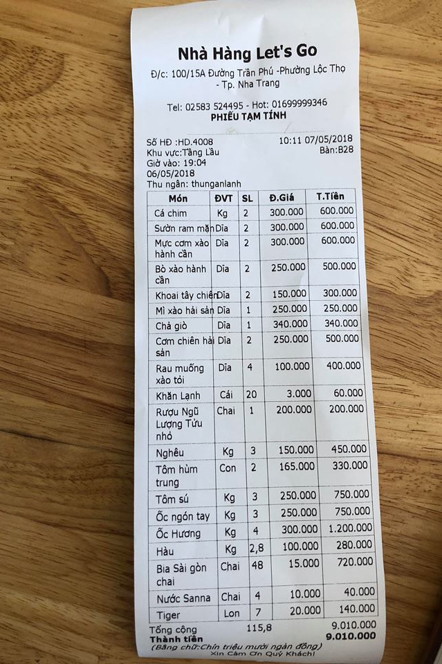 Nhà hàng và công ty lữ hành nói gì?